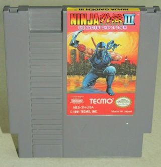 Ninja Gaiden Iii 3 The Ancient Ship Of Doom Video Game For The Nintendo Nes