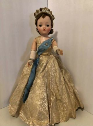 20” 1950’s Madame Alexander Cissy Queen Elizabeth Coronation Doll - Tagged