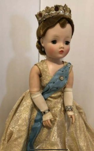 20” 1950’s Madame Alexander Cissy Queen Elizabeth Coronation Doll - Tagged 7