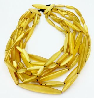 Monies Gerda Lynggaard Necklace From Eskandar York Acrylic Gold Tone