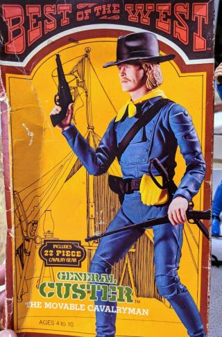 MARX JOHNNY WEST BEST OF THE WEST ACTION FIGURE ACCESSORIES GENERAL CUSTER & BOX 4