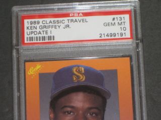 PSA 10 Gem 1989 Classic Travel KEN GRIFFEY JR.  Rookie Baseball Card 131 RC 2