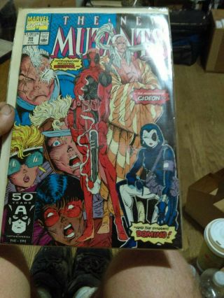 Mutants 98 First Appearance Of Deadpool - Vintage Collectible Comic
