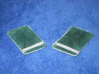 Ww 2 German Auxillery Police Rank Collar Tabs,  Schutzmannschaft