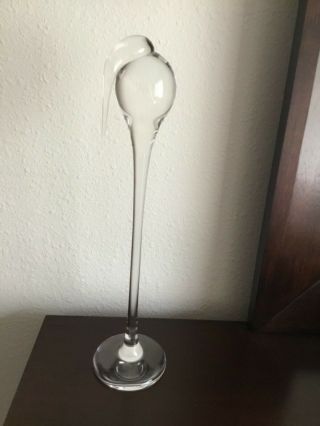 Vintage Steuben Art Glass Signed Stork Figurine 8538