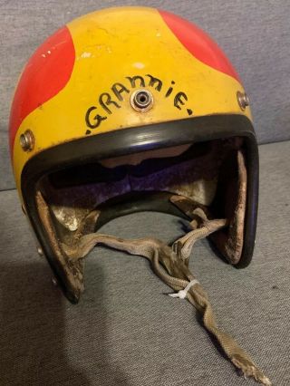 Vintage Open Faced Motorcycle Helmet