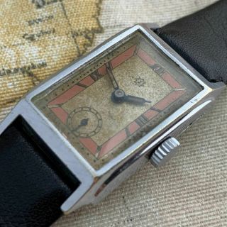Antique And Rare Vintage Mechanical Junghans Tank Watch