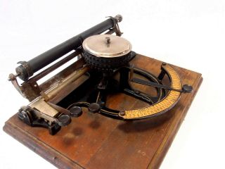 ANTIQUE index typewriter PEOPLES Macchina da scrivere TYPEWRITER circa 1891 2
