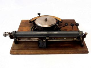 ANTIQUE index typewriter PEOPLES Macchina da scrivere TYPEWRITER circa 1891 5