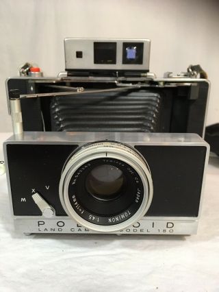 Vintage Polaroid 180 Instant Film Camera,  Lens Shutter Settings.
