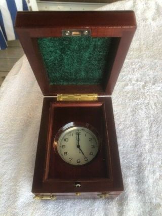 Russian Deck Watch In Case - Marine Chronometer Clock Marine Clock