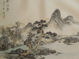 Vintage Chinese Scroll Painting of Landscape 2