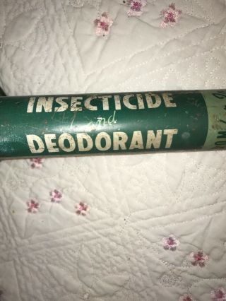 VINTAGE A - PENN INSECT,  BUG SPRAYER DUSTER WITH GREEN GLASS BOTTLE;MADE IN U.  S.  A. 4