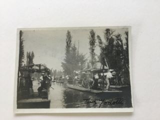 Vintage Photo Signed “tina Modotti”.  Boatmen