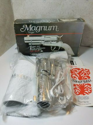 Vintage Magnum Hair Dryer Model 357 Western Gun Revolver Jerdon 1981 10