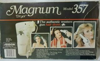 Vintage Magnum Hair Dryer Model 357 Western Gun Revolver Jerdon 1981 3