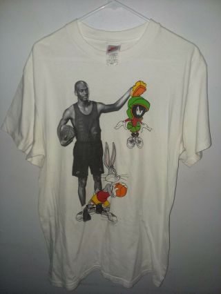 Vintage 1993 Nike Air Jordan Looney Tunes T - Shirt Sz L