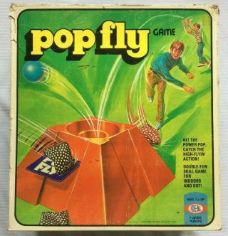 Vintage 1972 Ideal Toy Pop Fly Bean Bag Game W/ Box & Instructions In/outdoors