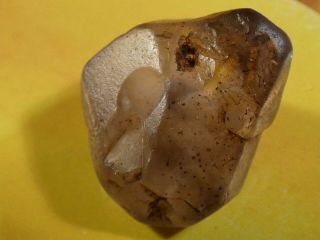 Ancient Pre - Columbian Chavin Peruvian Amethyst Crystal Shaped Bead 17 By 9.  6 Mm