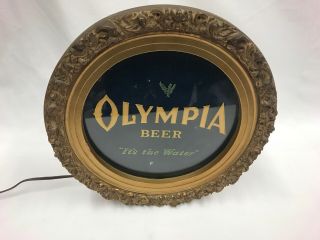 Vintage Olympia Beer Twinkling Stars Rotated Lighted Motion Beer Sign - 3