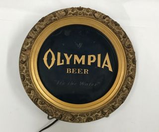 Vintage Olympia Beer Twinkling Stars Rotated Lighted Motion Beer Sign - 7