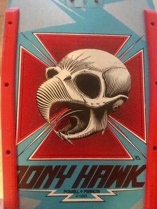 Vintage Tony Hawk 1983 Powell Peralta Skateboard Deck 8