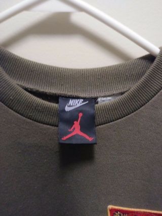 Vintage Nike Air Jordan 7 VII Bordeaux Slam Dunk 80 - 90 ' s sweatshirt sz XL Taiwan 3