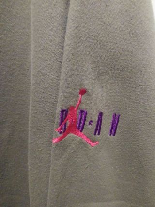 Vintage Nike Air Jordan 7 VII Bordeaux Slam Dunk 80 - 90 ' s sweatshirt sz XL Taiwan 9