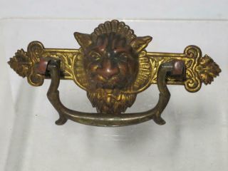 Antique Brass Drawer Pull Lion 