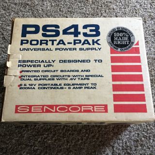 Sencore PS43 Porta - Pak Universal Power Supply PC Board Service Box 4