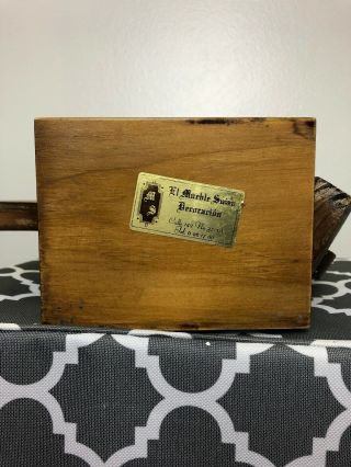 Vintage Wooden Flower Tea Box 6