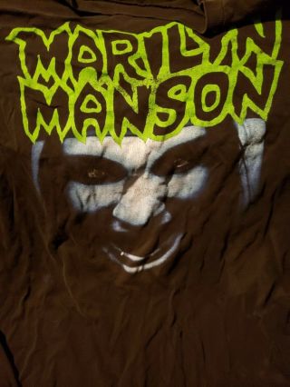 Vintage Infamous 90s Marilyn Manson " This Is Your World.  " (xl) Shirt