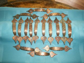 Hammered Copper / Brass 16 Cabinet Handles 5 "