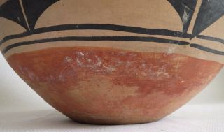Antique Santo Domingo Indian Olla 1890 - 1910 with Unusual Star Decoration Pottery 4
