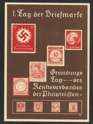 Germany Olympic Post Card From 1936