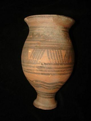 Ancient Painted Chalice Goblet Jug 3000bc