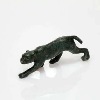Ancient Or Medieval Bronze Panther Statue