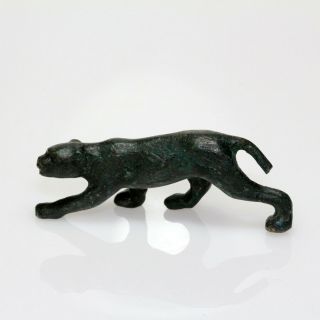 ANCIENT OR MEDIEVAL BRONZE PANTHER STATUE 4