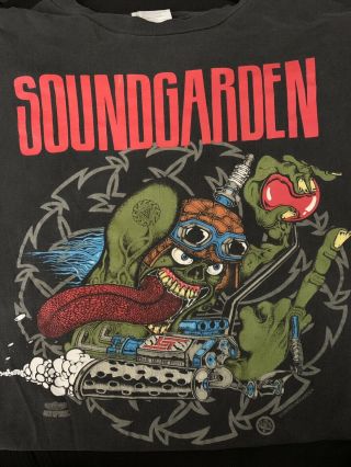 Soundgarden Vintage T - Shirt 1991 Badmotorfinger Tour Xl Seattle Grunge Cornell