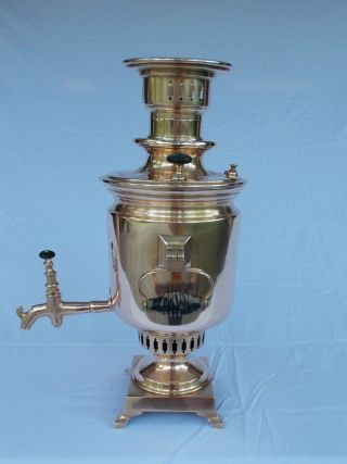 Antique Samovar Brass coffee/tea urn 10