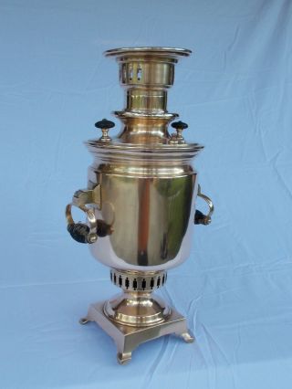 Antique Samovar Brass coffee/tea urn 11