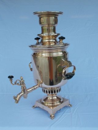 Antique Samovar Brass coffee/tea urn 9