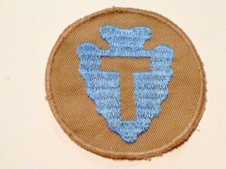A Pre Ww 2 U S Army 36th Division Embroidered Twill Cheesecloth Back Patch