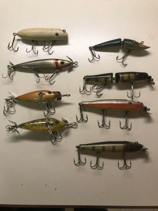 Heddon,  Moonlight,  C.  C.  B. ,  South Bend,  Barracuda Lures And Tackle Box 7