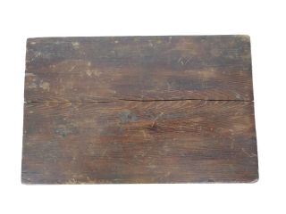 Antique Wood Document Box Dovetail Construction w/ Name Plaque - P5 F.  A.  Moore 5