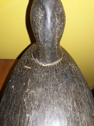 Vintage 1920 Black Duck Decoy Joe Tom Cranmer Manahawkin,  NJ Scratch OP 5