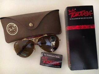 B&l Ray Ban Tortuga Shooter Sunglasses B - 15 Brown Gold Tortoise L1703