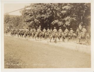 Official 1928 Us Army 3rd Cavalry In Review Photo