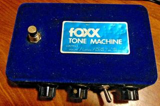Vintage 1970s Foxx Tone Machine Guitar Effect Pedal For Repair Vintage Fuzz Box