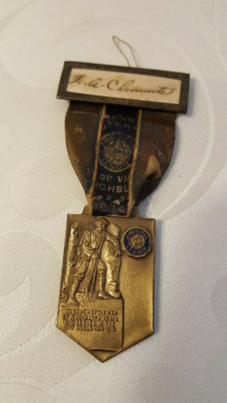 Bronze American Legion Medal For Lynchburg,  Va Veterans Serving In Ww1